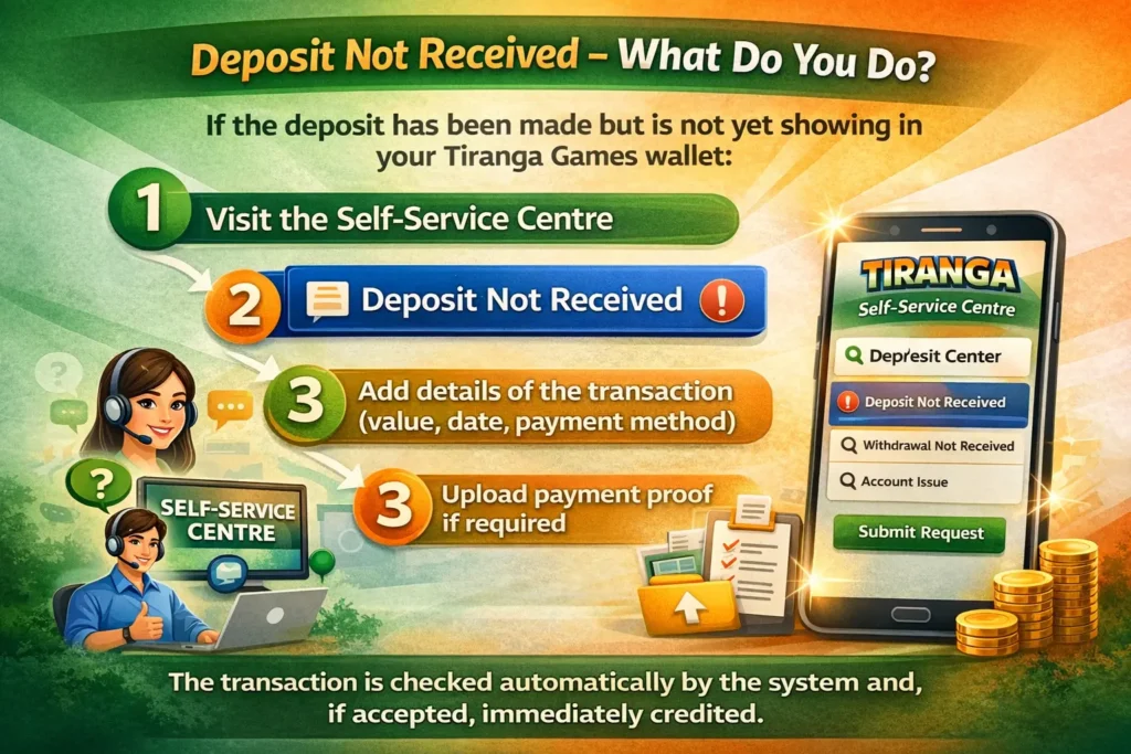 Deposit tiranga game